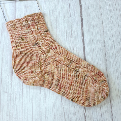 Cozy Autumn Socks Pattern - Printed