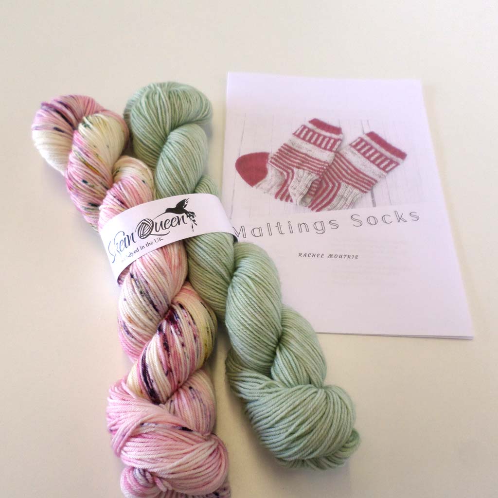 Crush Duet - Strawberry Patch and Frogmore - Maltings Sock Kit