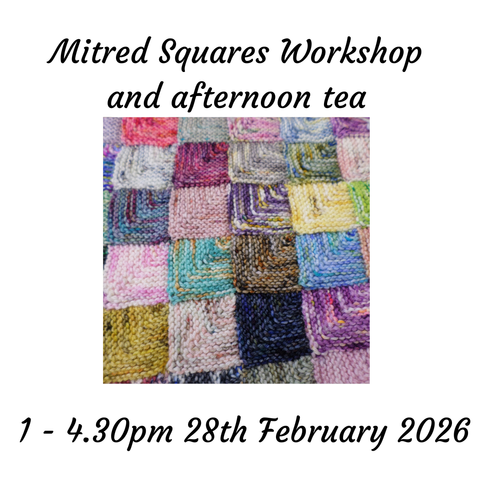 Mitred Squares Crafternoon Tea Workshop 28th February 2026