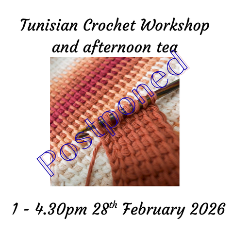 Learn Tunisian Crochet Workshop 28th February 2026 *** Postponed ***