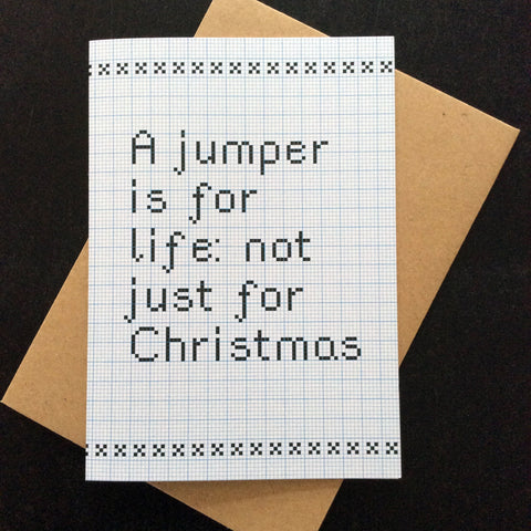 A Jumper is for Life -Tilly Flop greetings card